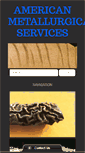 Mobile Screenshot of americanmetallurgicalsvs.com