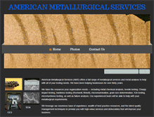 Tablet Screenshot of americanmetallurgicalsvs.com